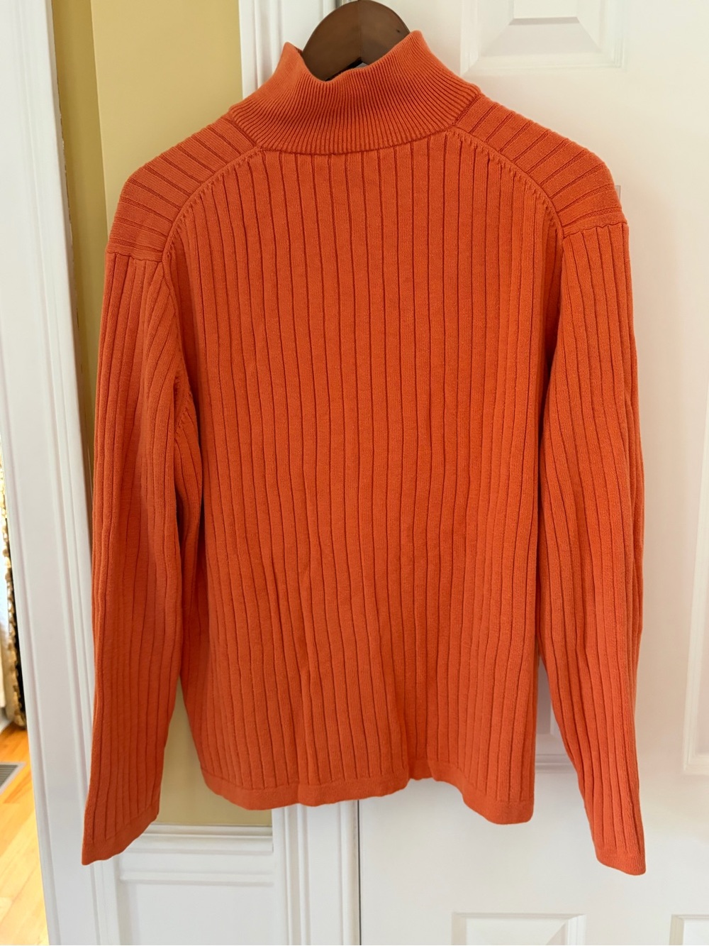 Lands' End Men's Navy Crewneck Sweater, J Crew Orange and Gold - Large - Picture 16 of 16